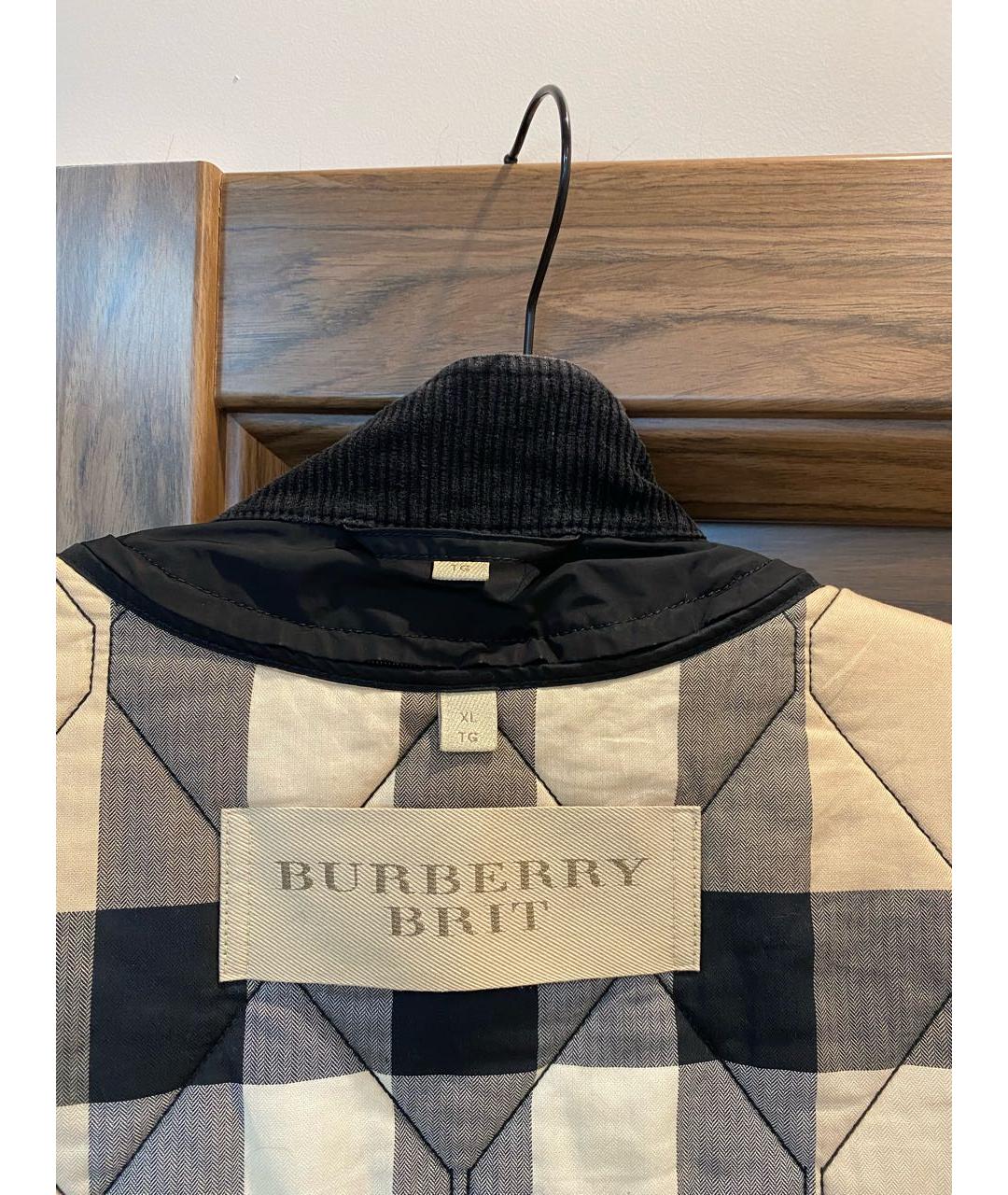 BURBERRY BRIT Черная полиэстеровая куртка, фото 3