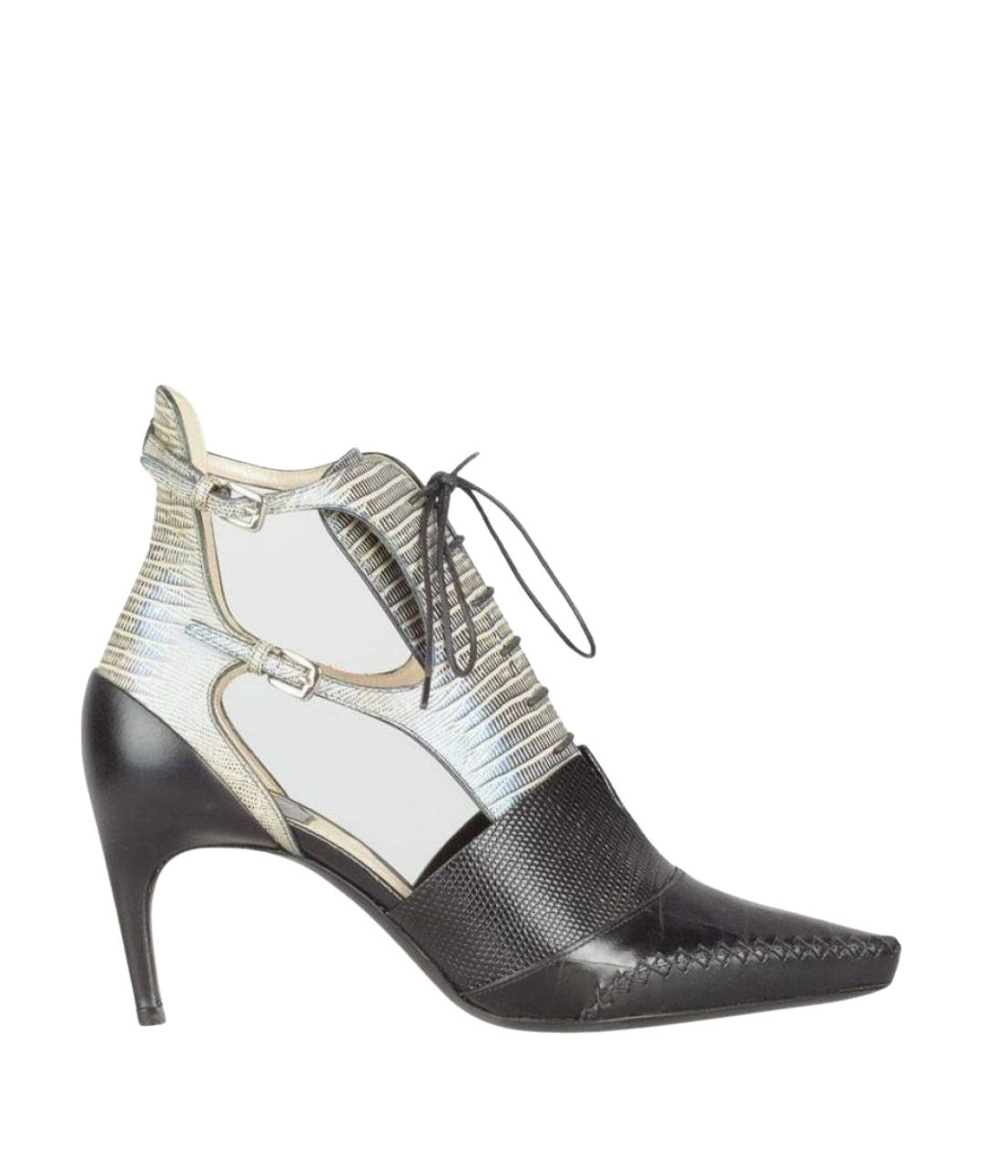 CHRISTIAN DIOR Черные кожаные туфли, фото 1