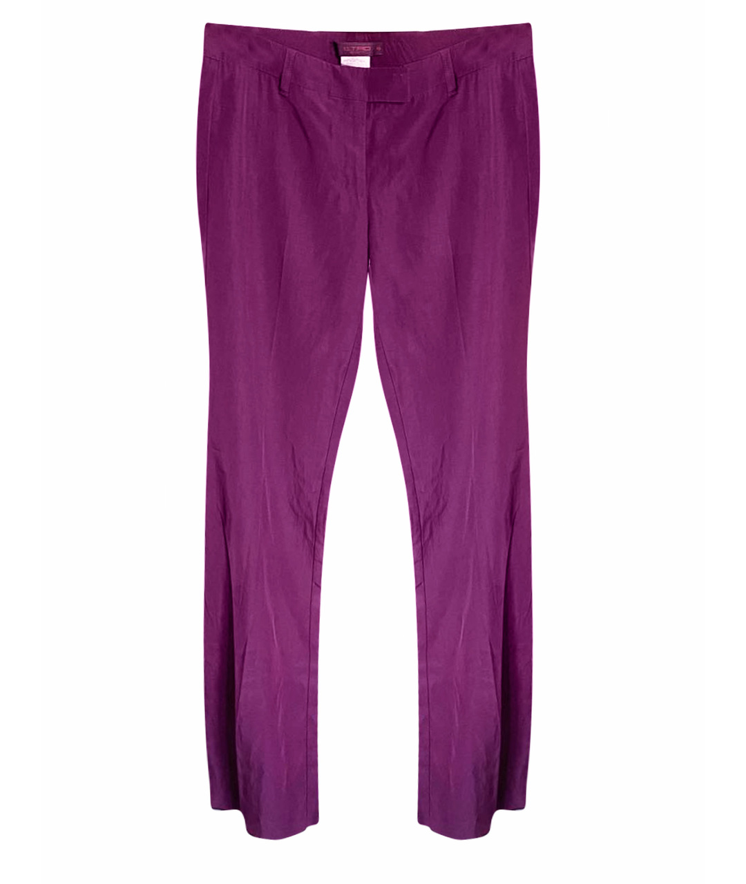 ETRO Фиолетовые ацетатные брюки широкие, фото 1