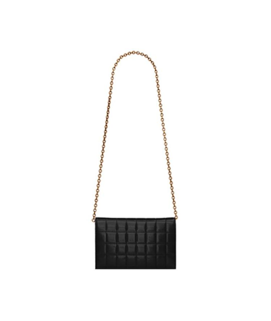SAINT LAURENT Черный кожаный кошелек, фото 5