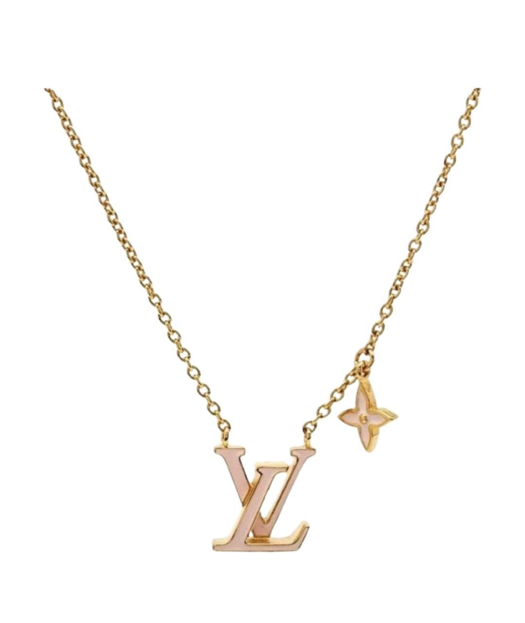 LOUIS VUITTON Золотая латунная подвеска, фото 1