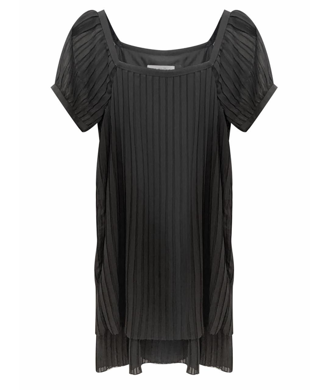 TWIN-SET Черное полиэстеровое повседневное платье, фото 1