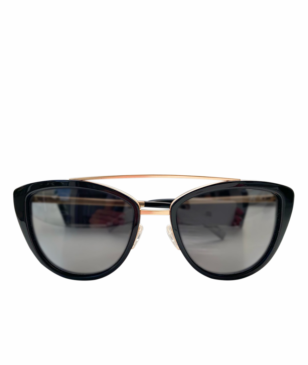JIL SANDER Черные пластиковые солнцезащитные очки, фото 1