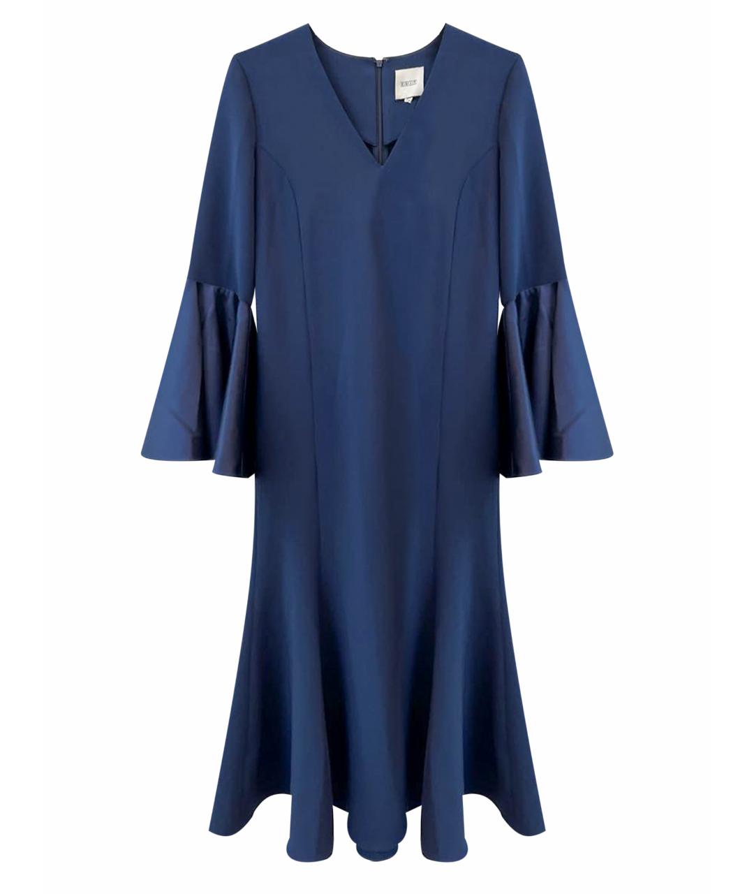 EDIT Темно-синее полиэстеровое повседневное платье, фото 1
