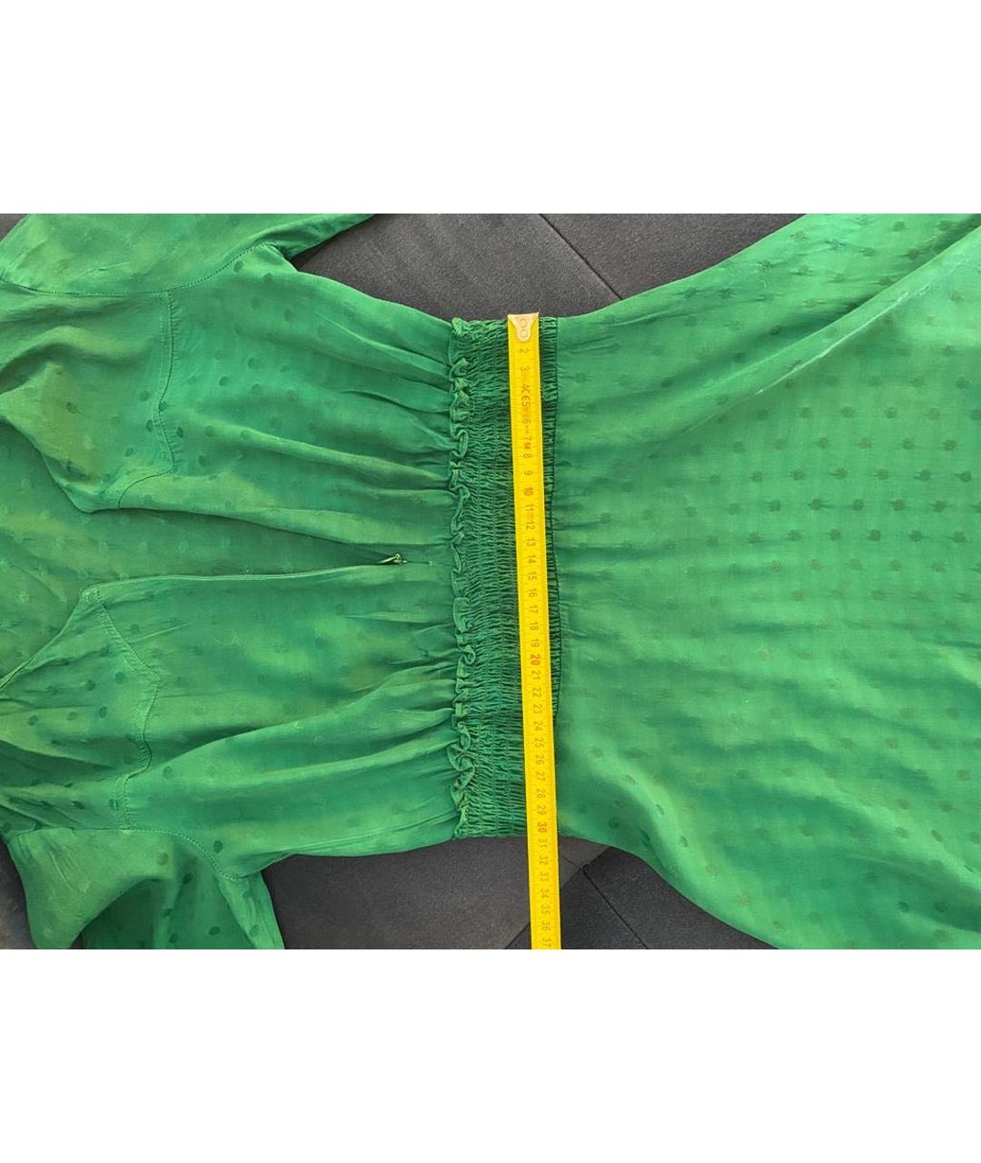 SANDRO Зеленые вискозное повседневное платье, фото 4