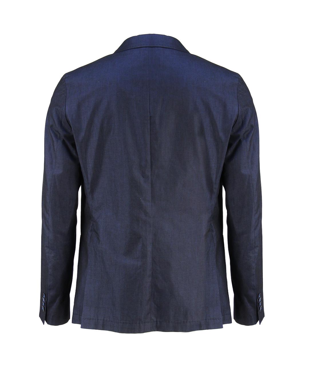 MANUEL RITZ Темно-синий хлопковый пиджак, фото 2