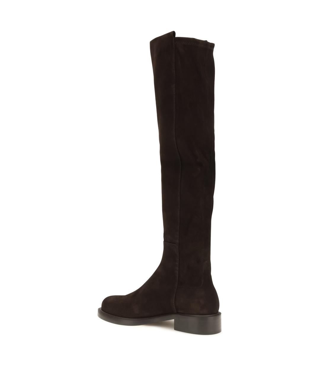 STUART WEITZMAN Коричневые замшевые сапоги, фото 3