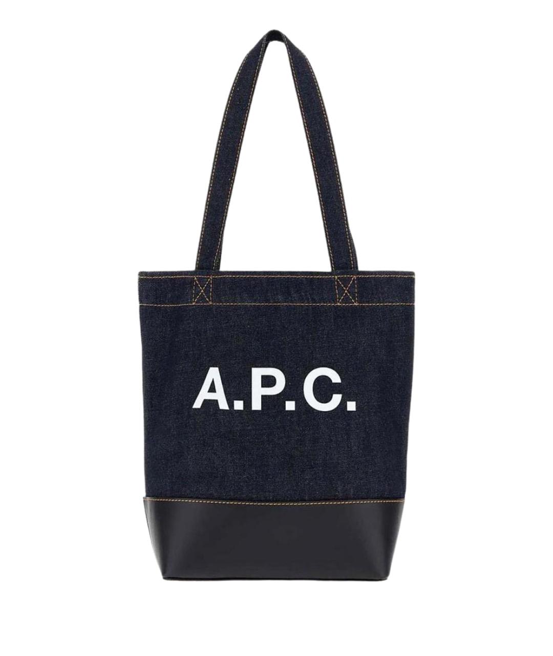 A.P.C. Синяя сумка тоут, фото 1