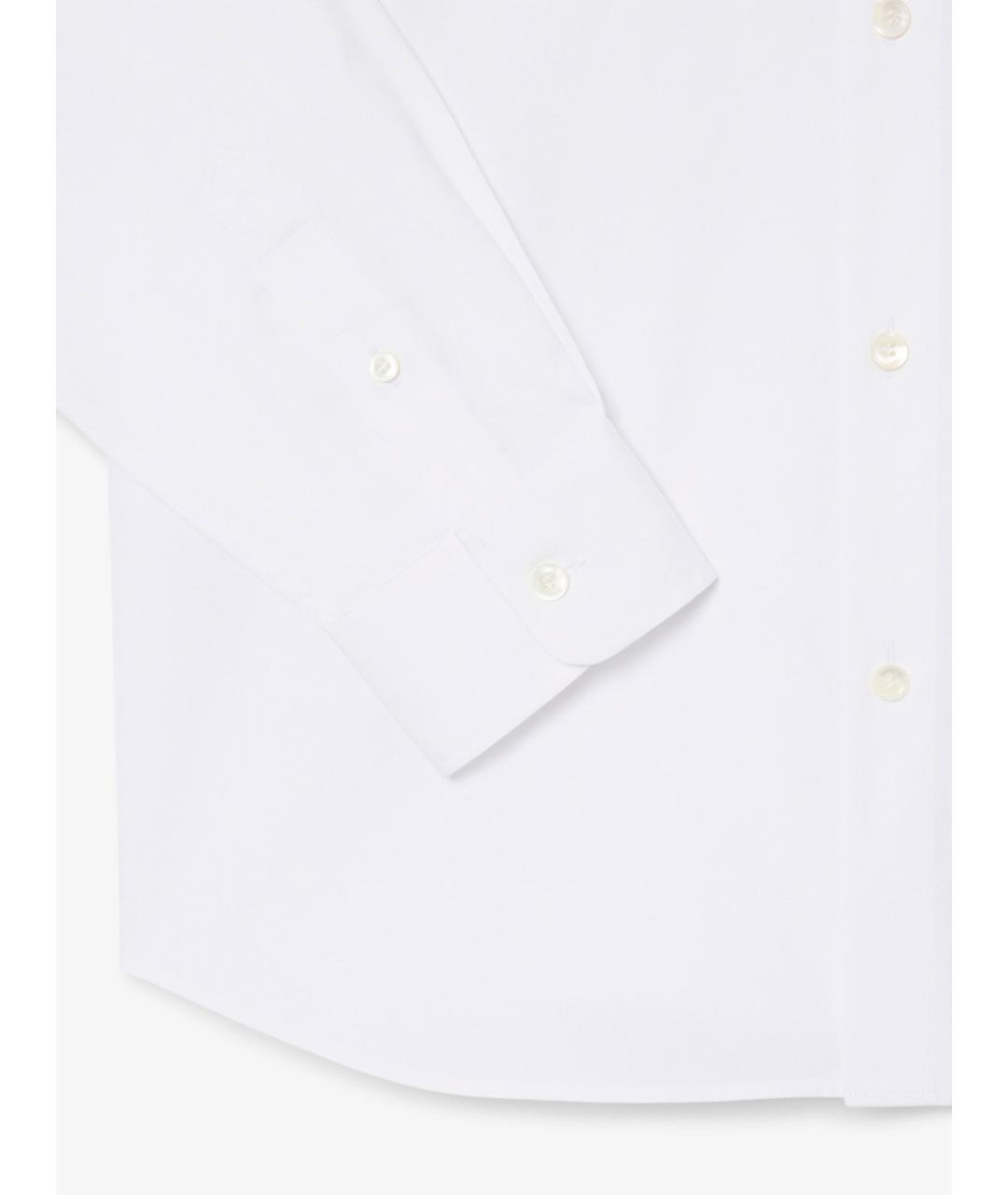 LACOSTE Белая хлопковая кэжуал рубашка, фото 6