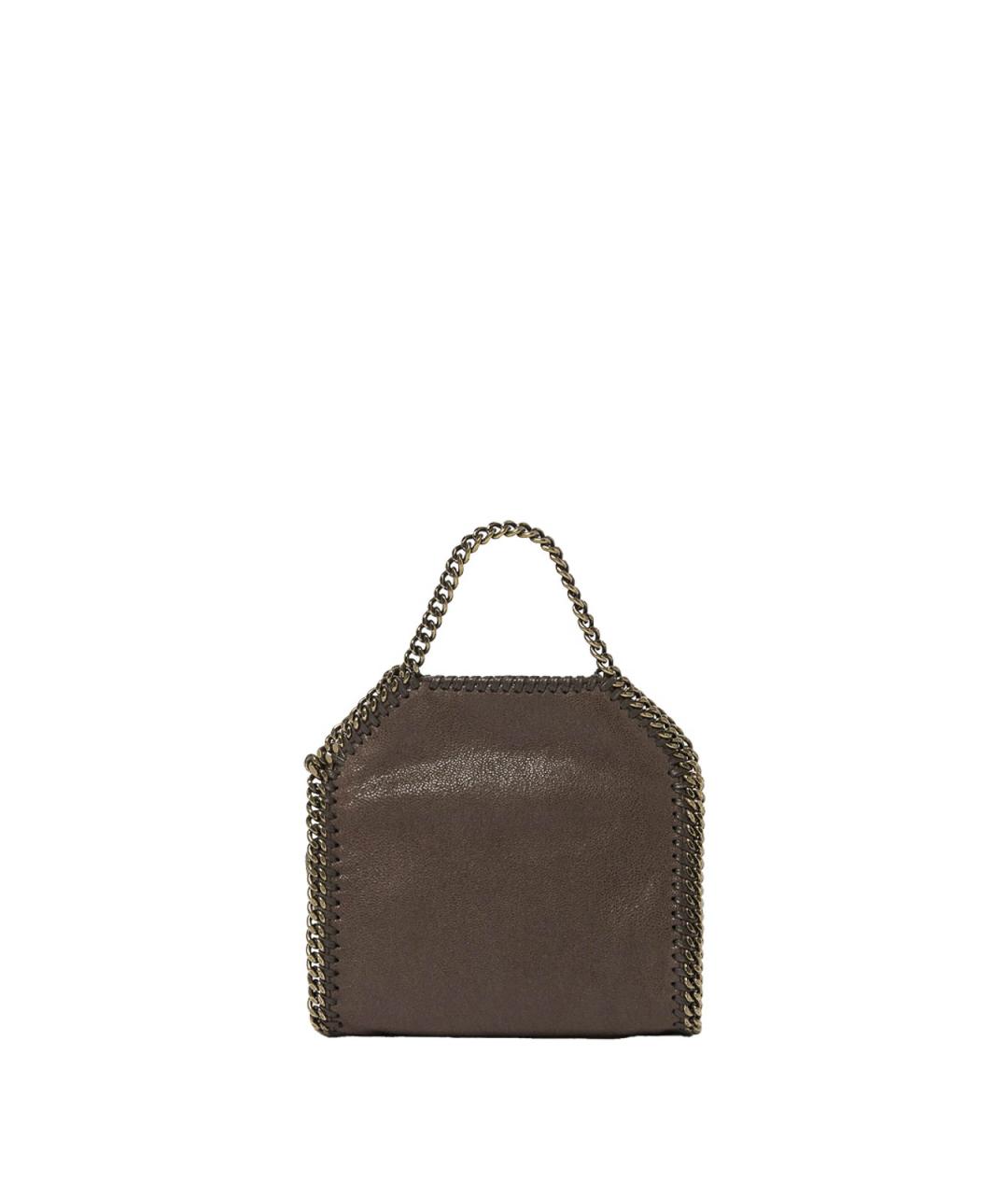 STELLA MCCARTNEY Коричневая синтетическая сумка тоут, фото 3