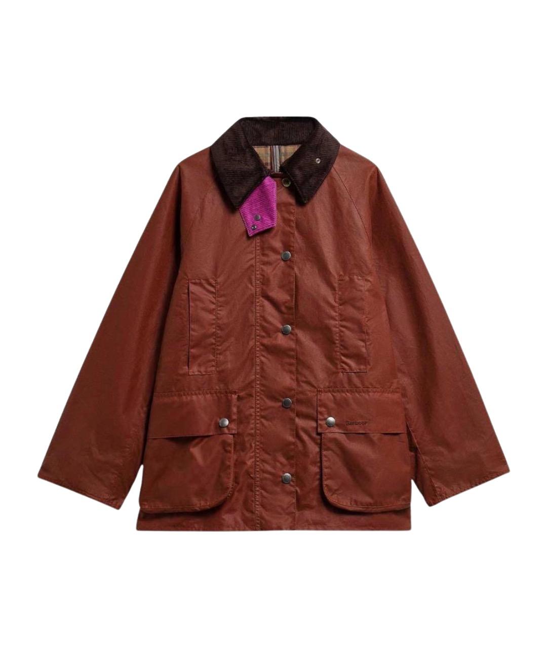 BARBOUR Коричневая хлопковая куртка, фото 1
