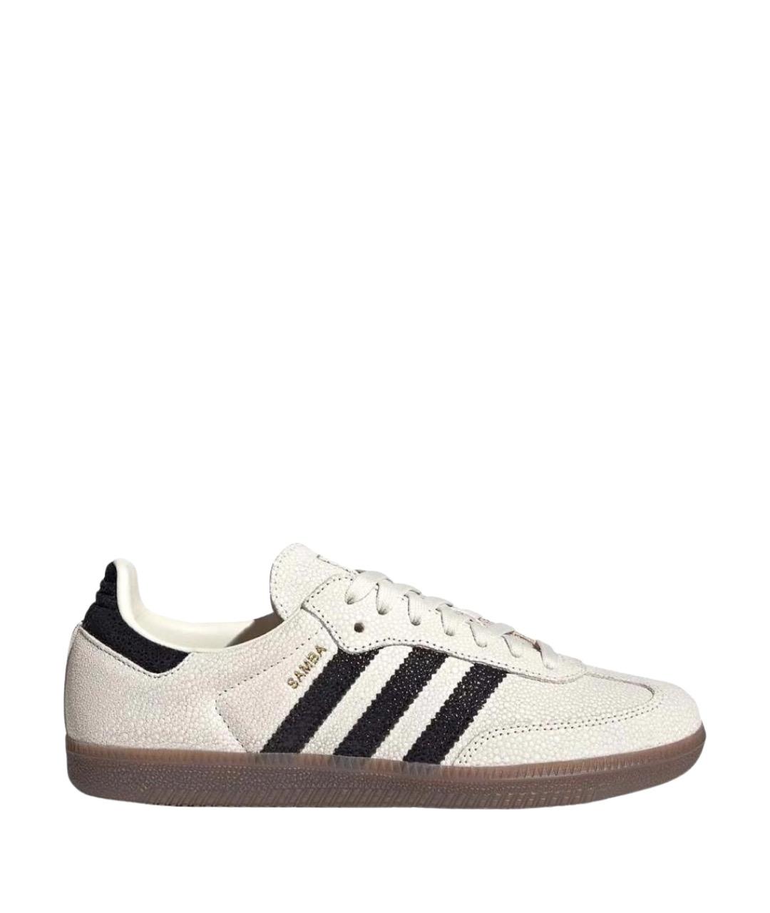 ADIDAS Белые кожаные кеды, фото 1