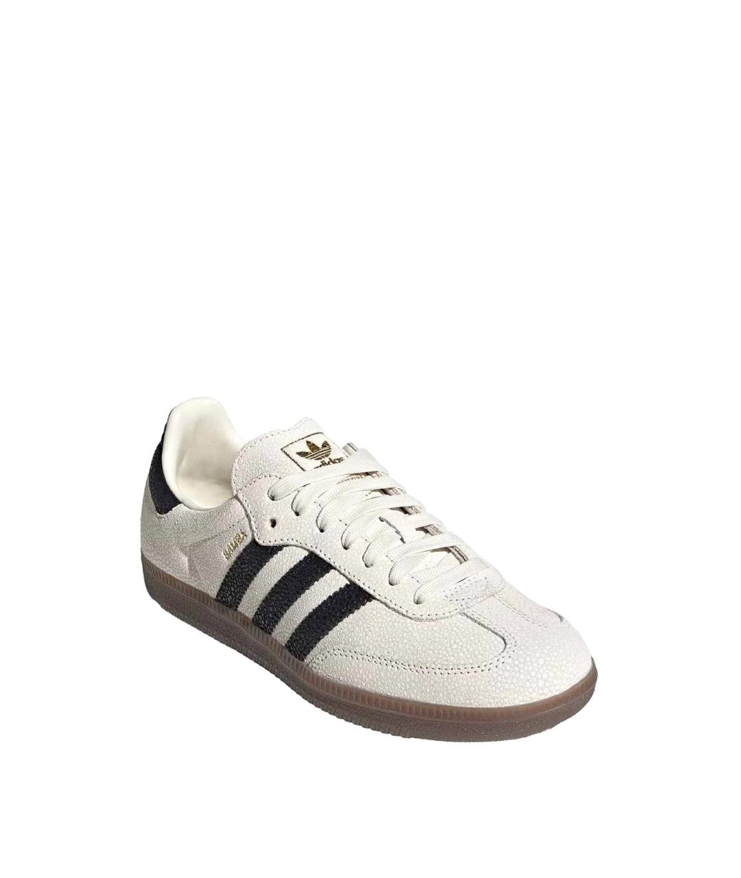 ADIDAS Белые кожаные кеды, фото 2