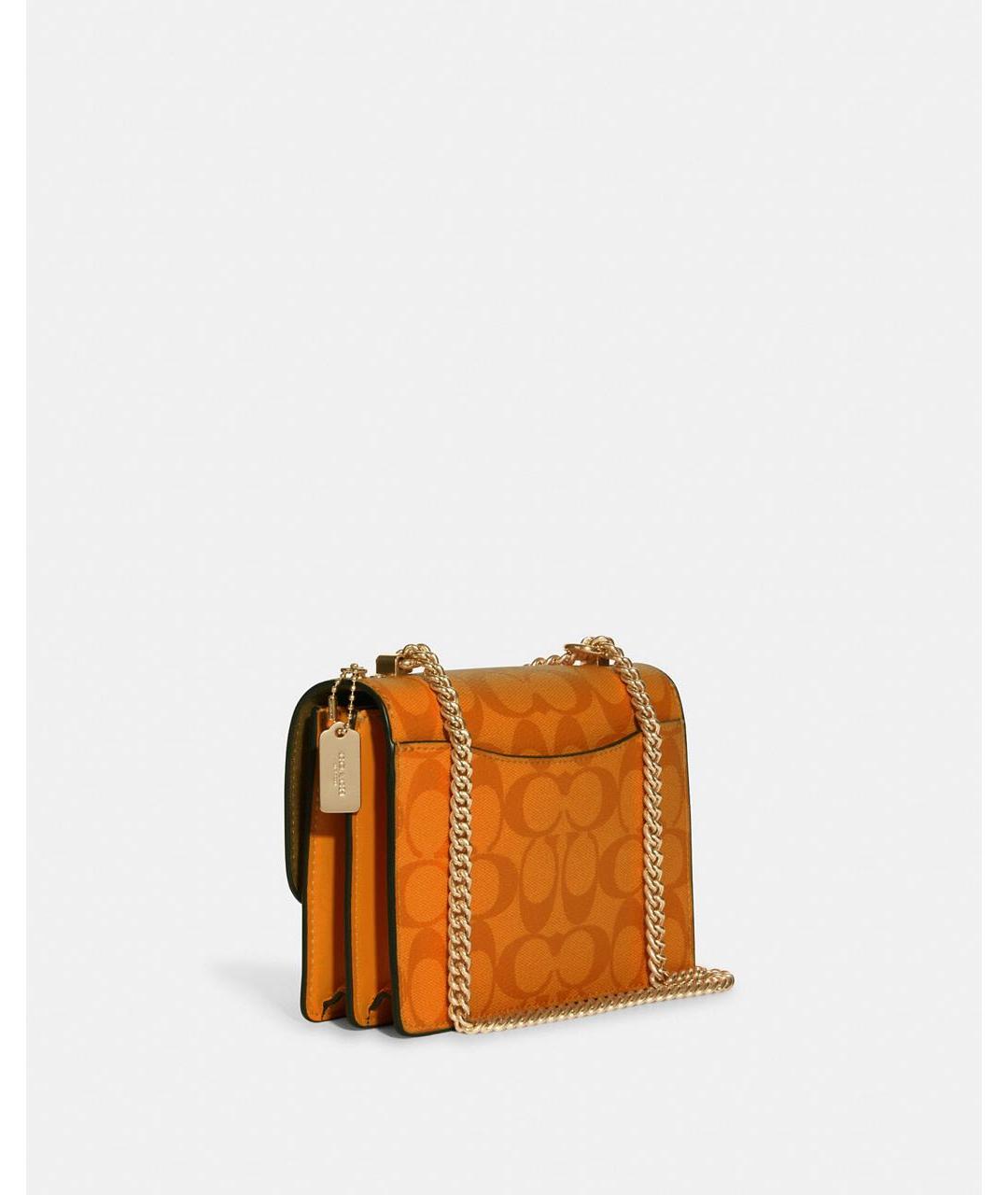 COACH Оранжевая сумка через плечо, фото 3