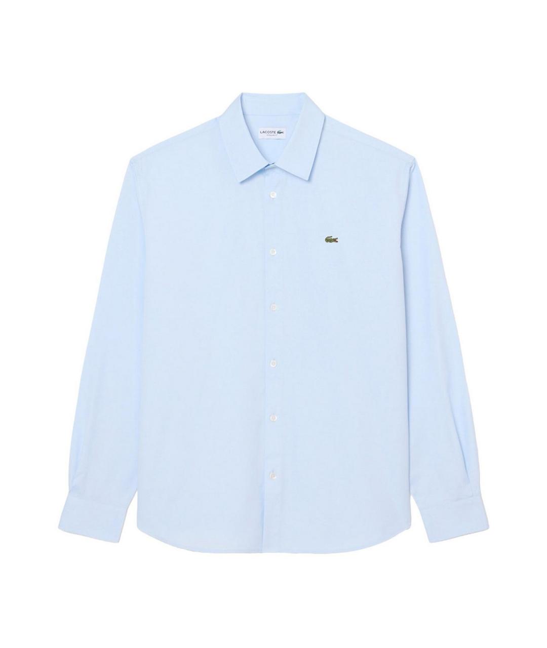LACOSTE Синяя хлопковая кэжуал рубашка, фото 1