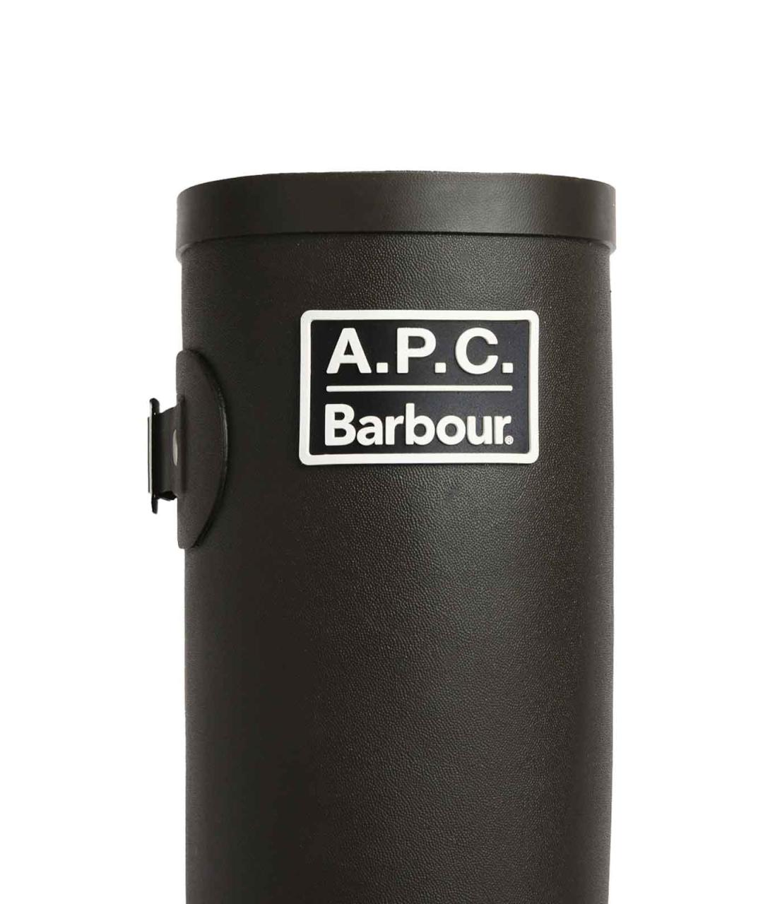 BARBOUR Зеленые резиновые сапоги, фото 4