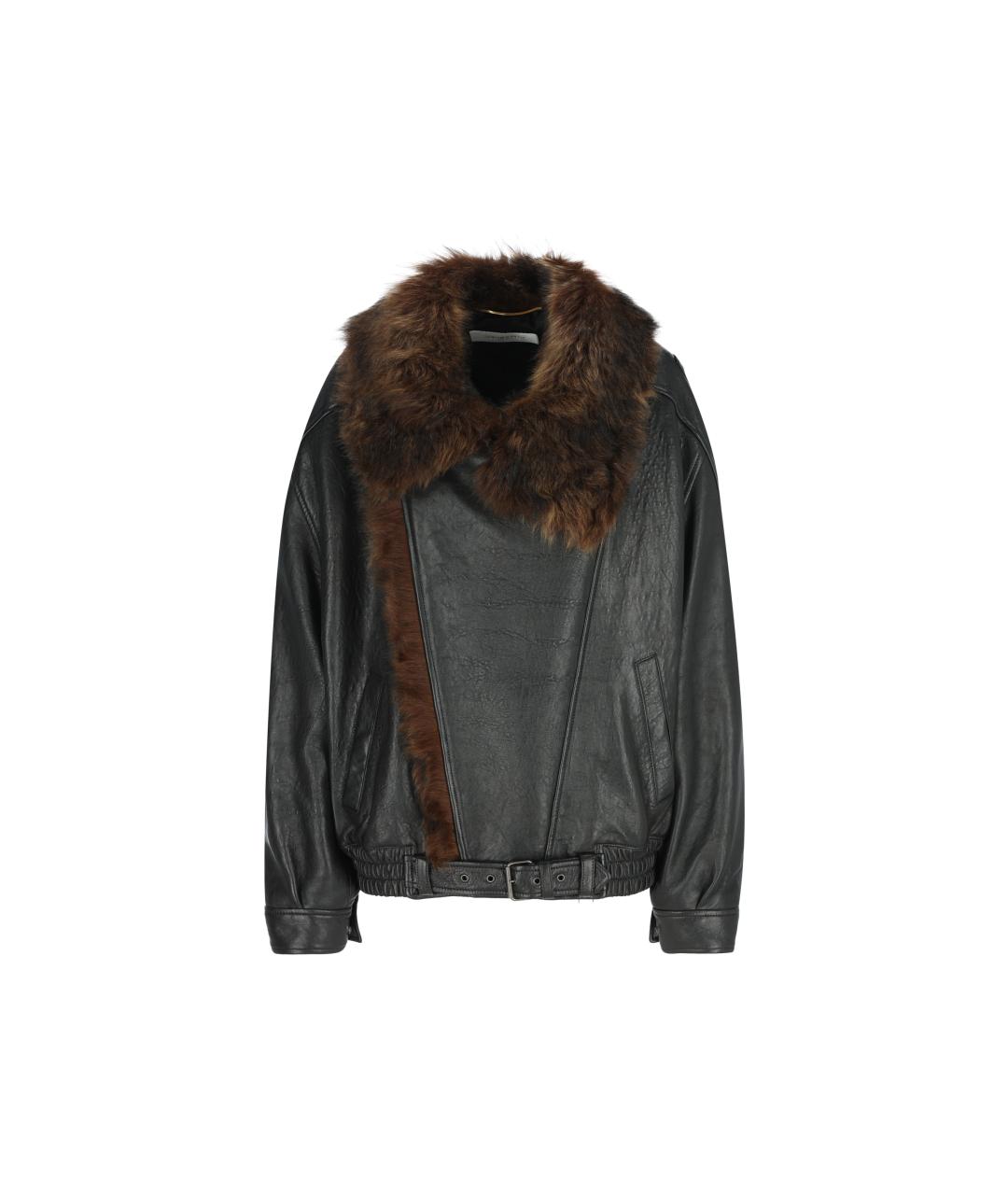 SAINT LAURENT Мульти кожаная куртка, фото 5