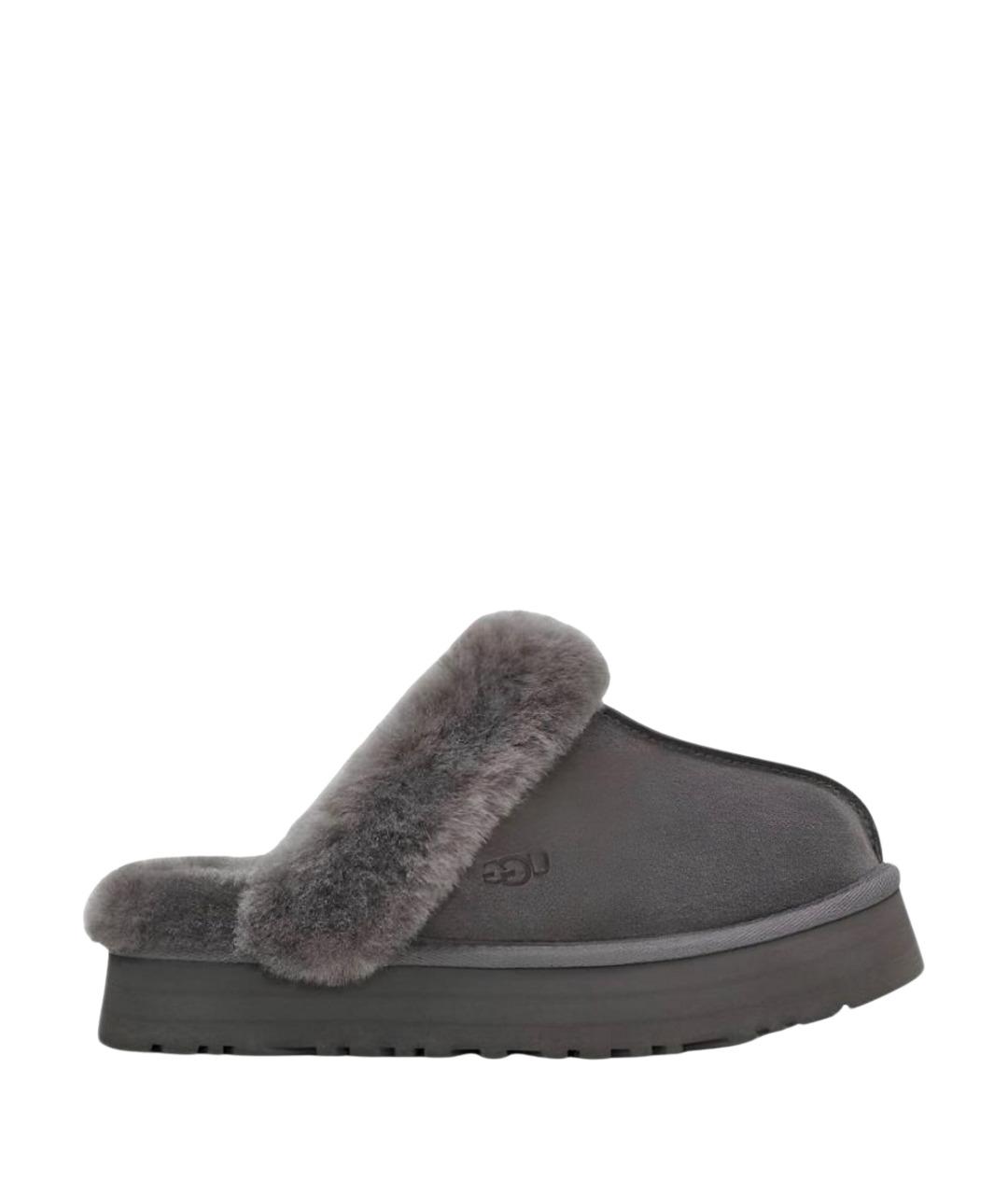 UGG Серые замшевые сабо, фото 1