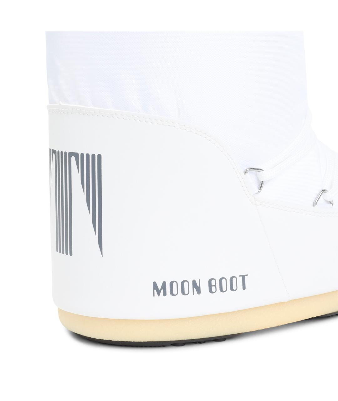 MOON BOOT Белые синтетические сапоги, фото 5