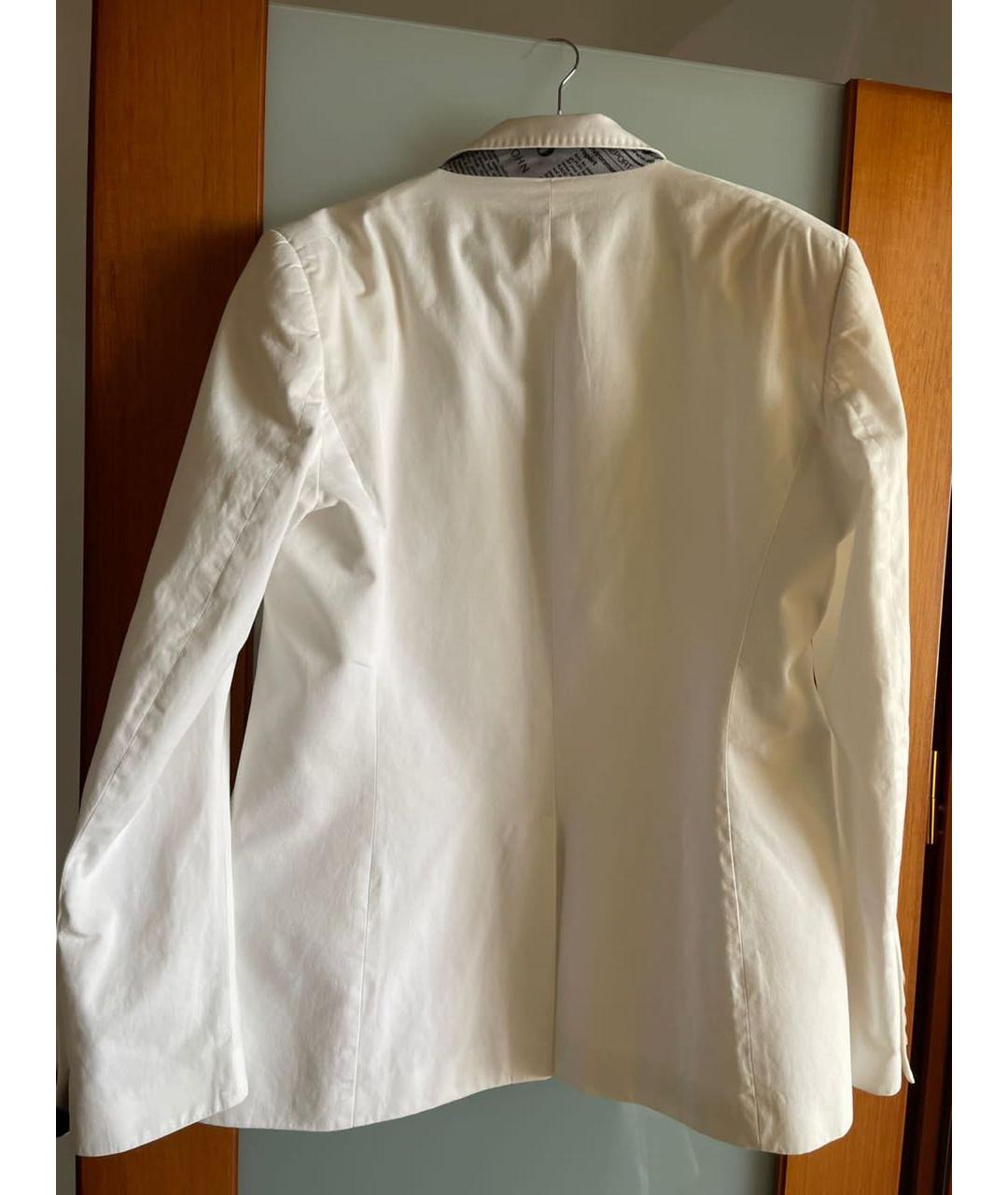 JOHN GALLIANO Белый хлопковый пиджак, фото 6