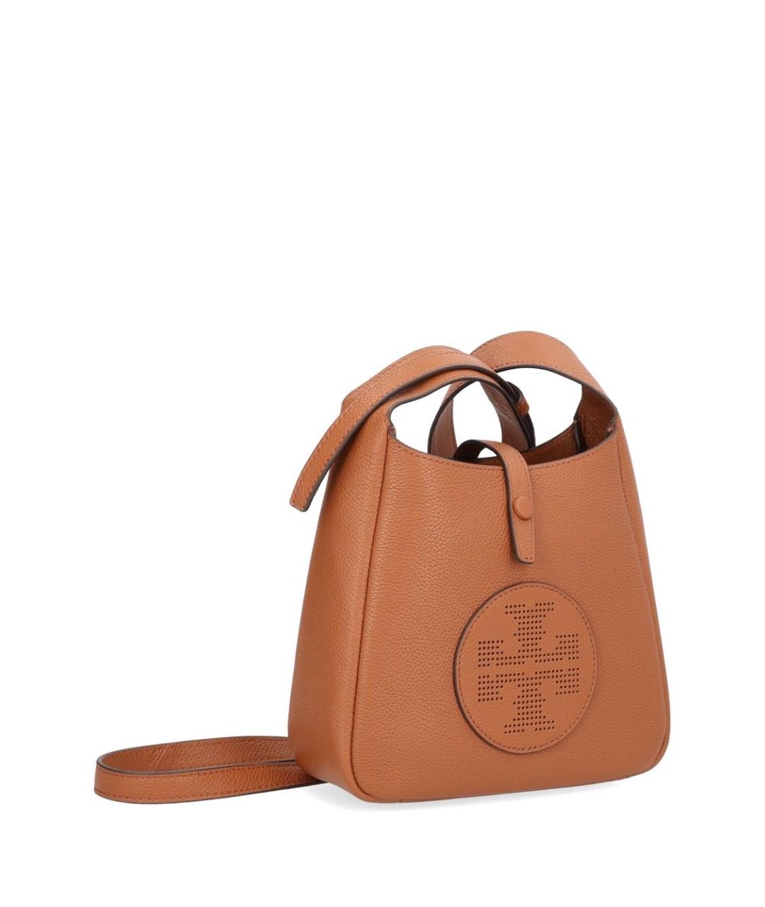 TORY BURCH Коричневая кожаная сумка через плечо, фото 2