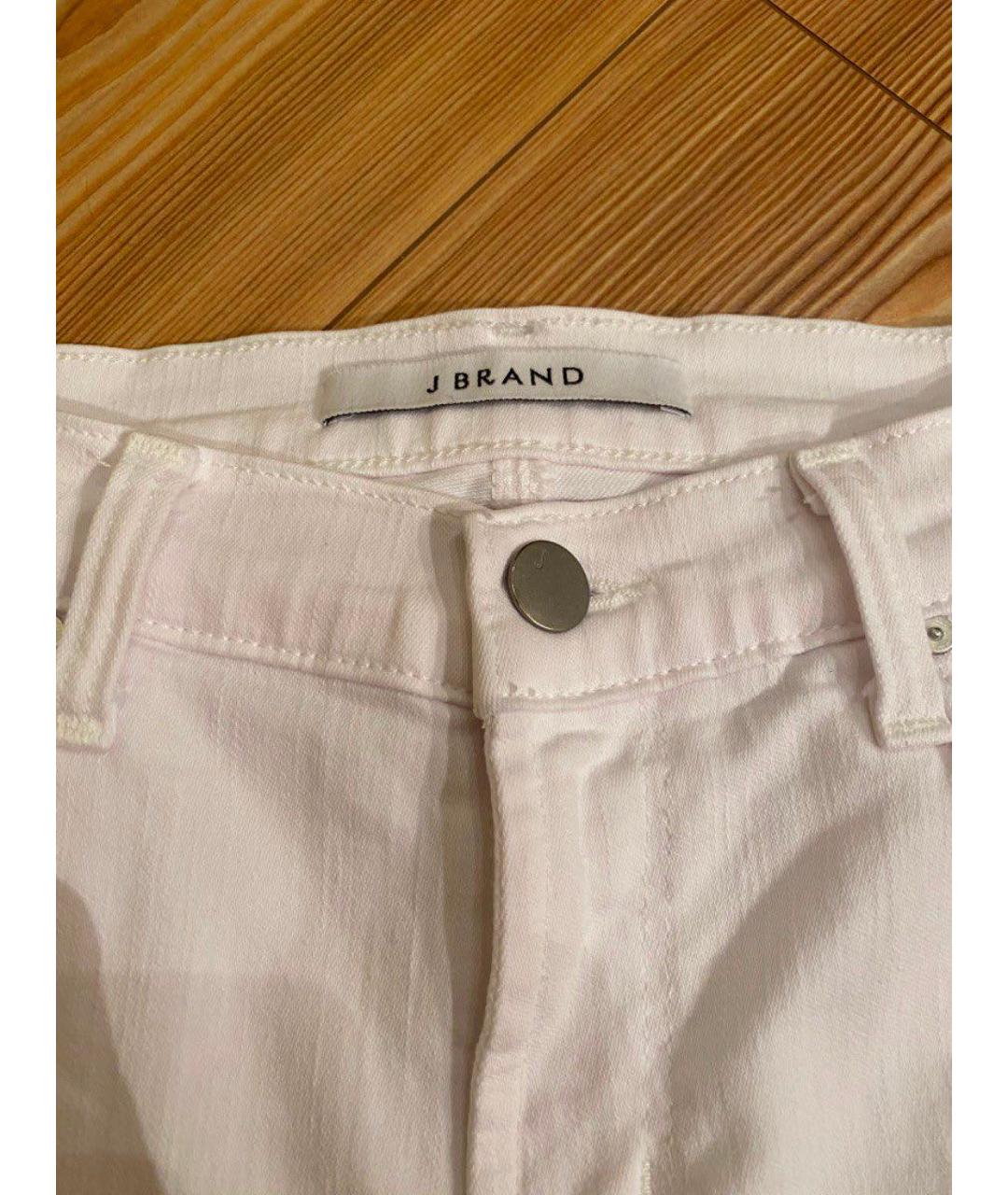 JBRAND Белые хлопко-эластановые джинсы слим, фото 3