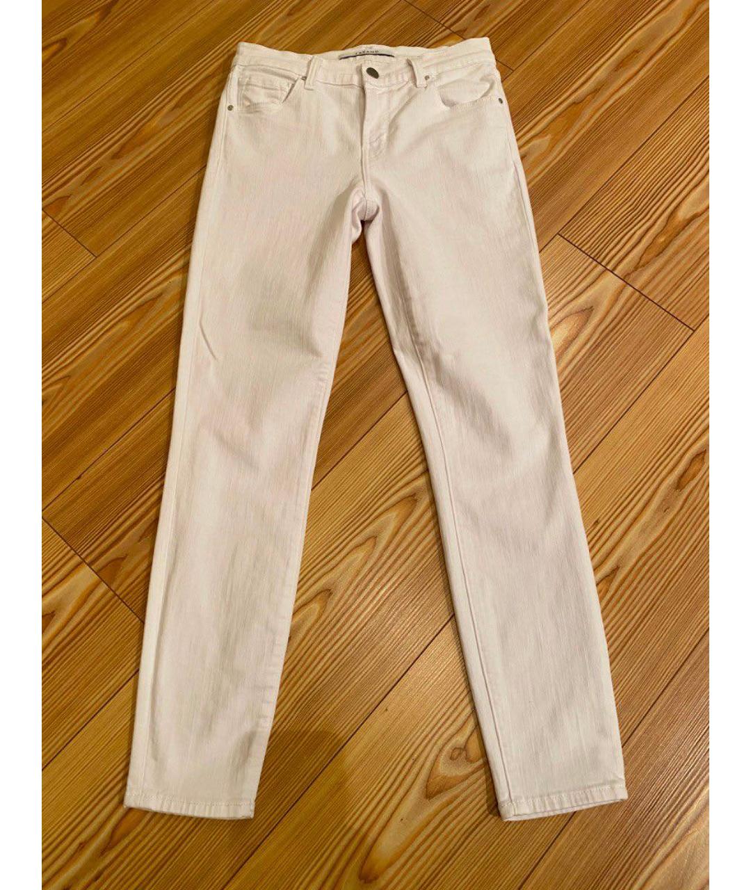 JBRAND Белые хлопко-эластановые джинсы слим, фото 9