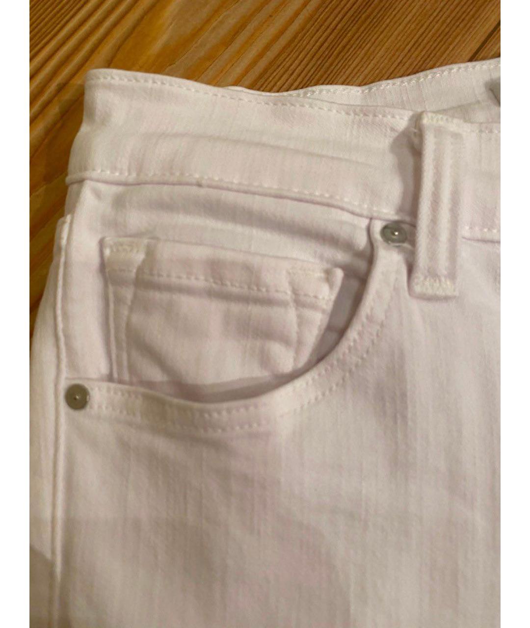 JBRAND Белые хлопко-эластановые джинсы слим, фото 6