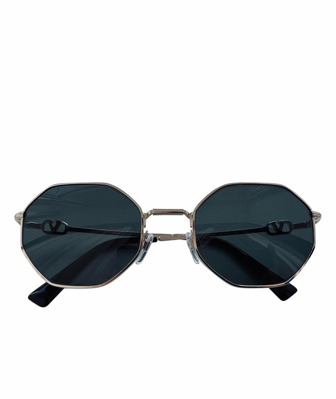 VALENTINO Зеленые металлические солнцезащитные очки, фото 1