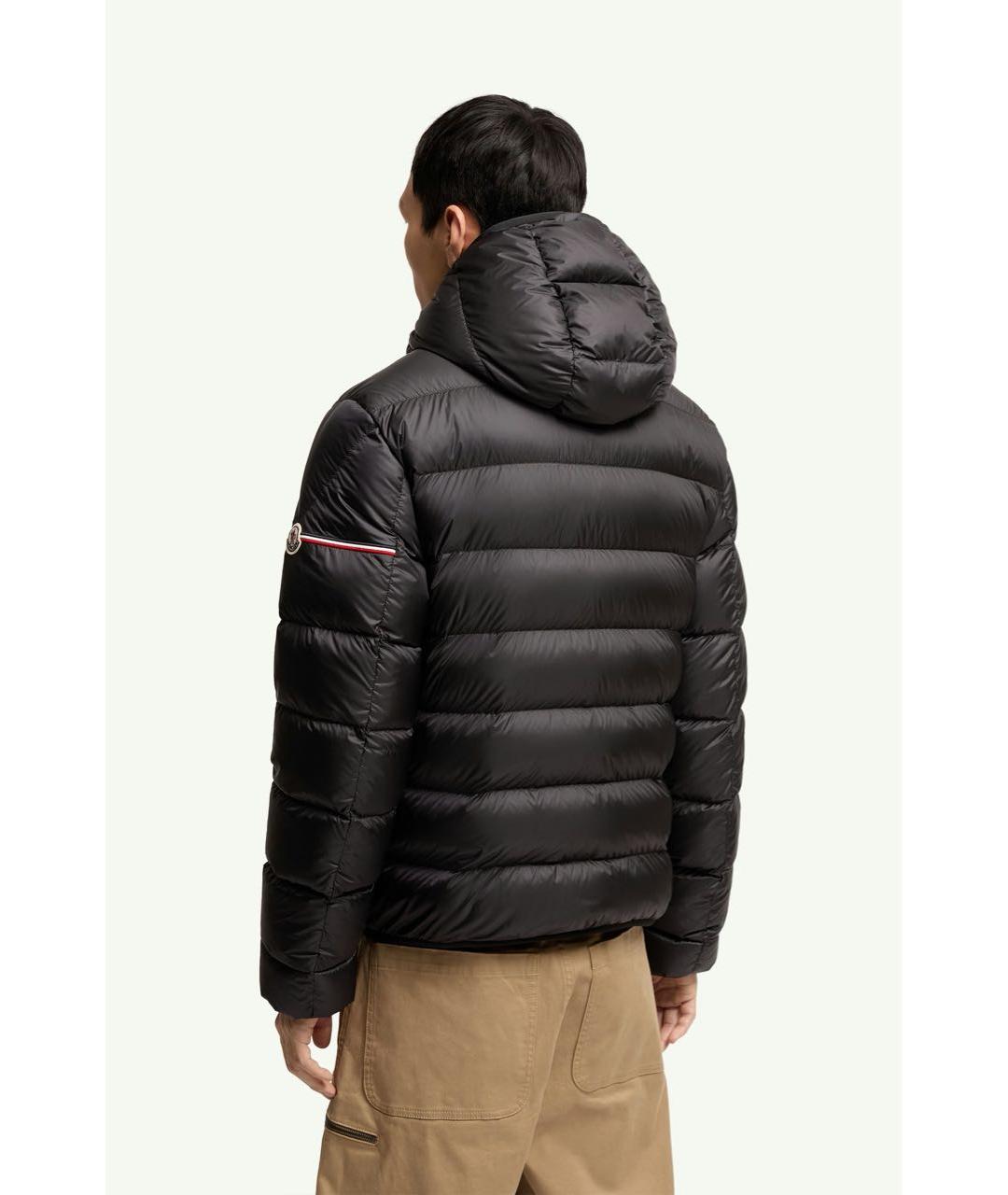 MONCLER Черный пуховик, фото 3
