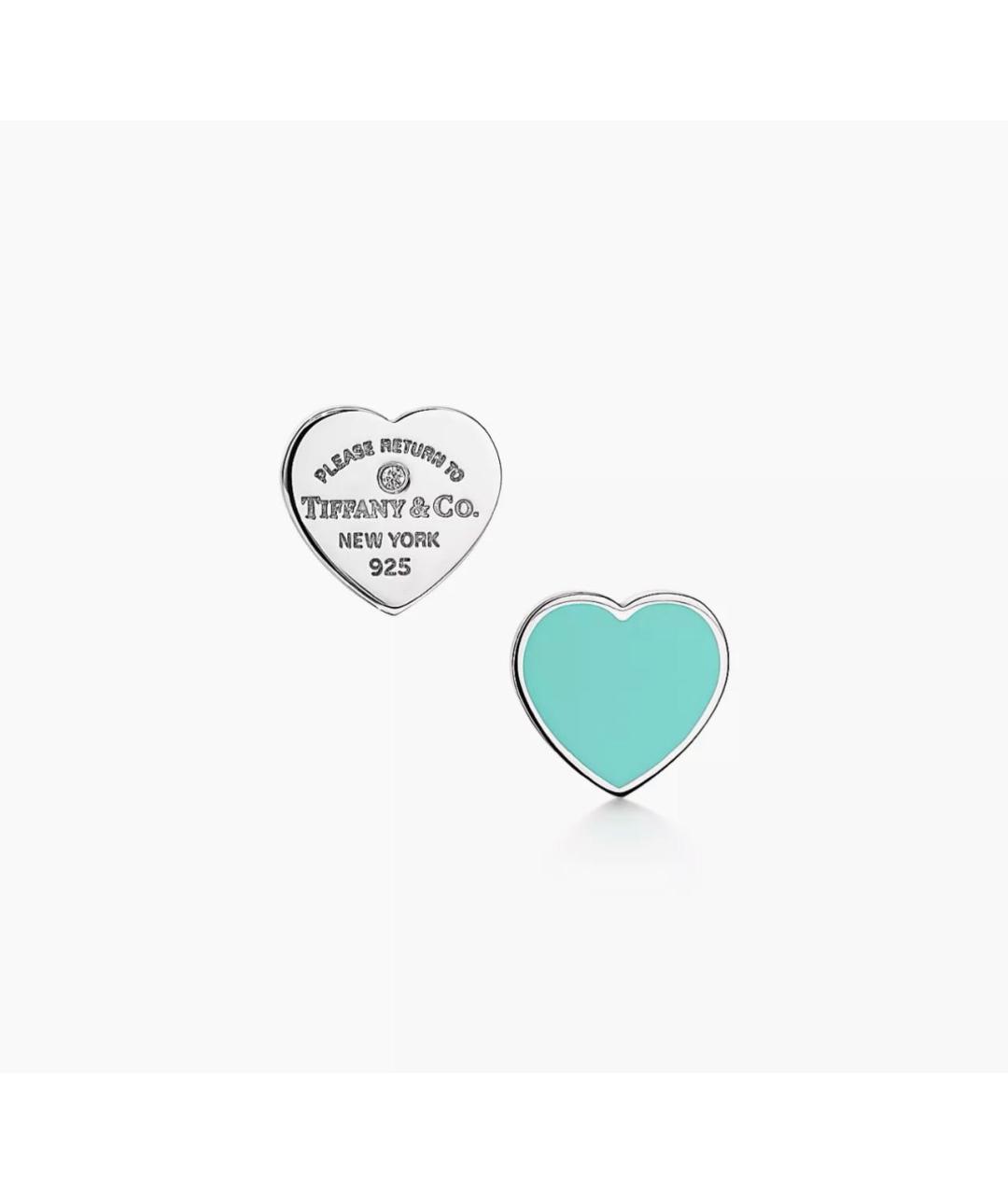 TIFFANY&CO Бирюзовые серебряные серьги, фото 5