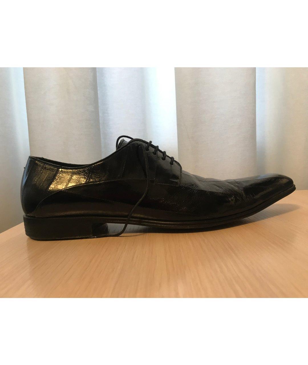 DOLCE&GABBANA Черные туфли из экзотической кожи, фото 5