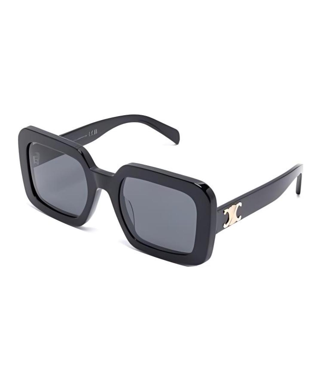 CELINE Черные пластиковые солнцезащитные очки, фото 4