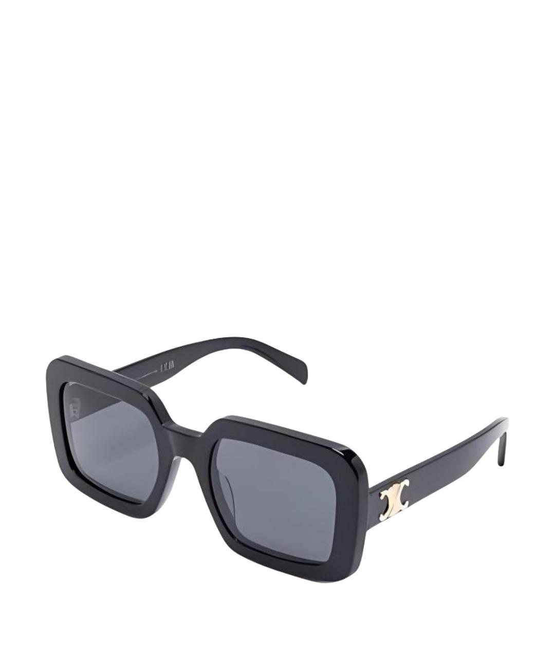 CELINE Черные пластиковые солнцезащитные очки, фото 1
