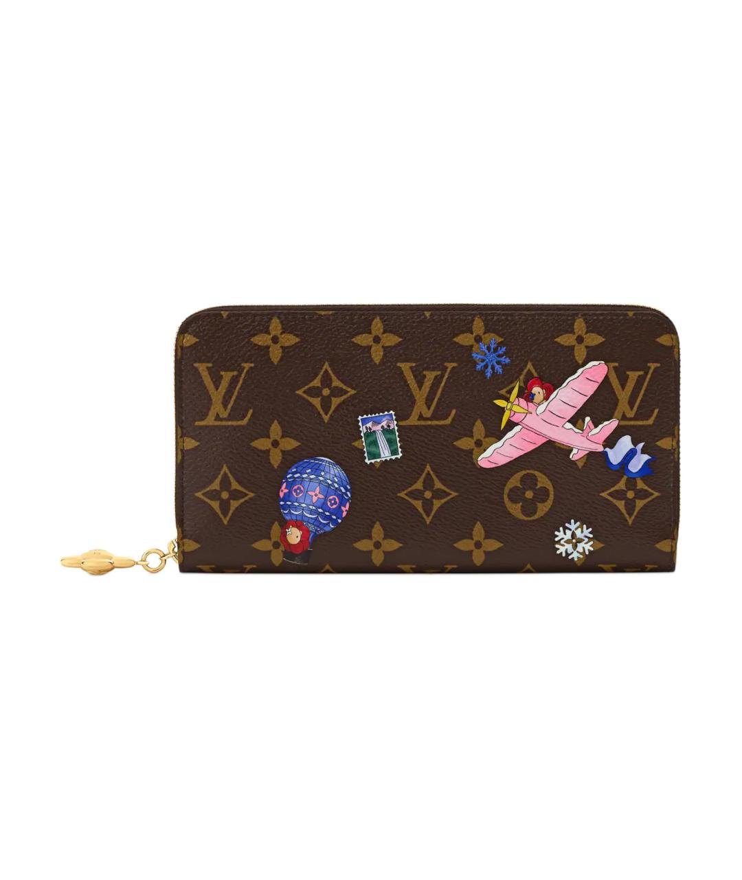 LOUIS VUITTON Коричневый кошелек, фото 6