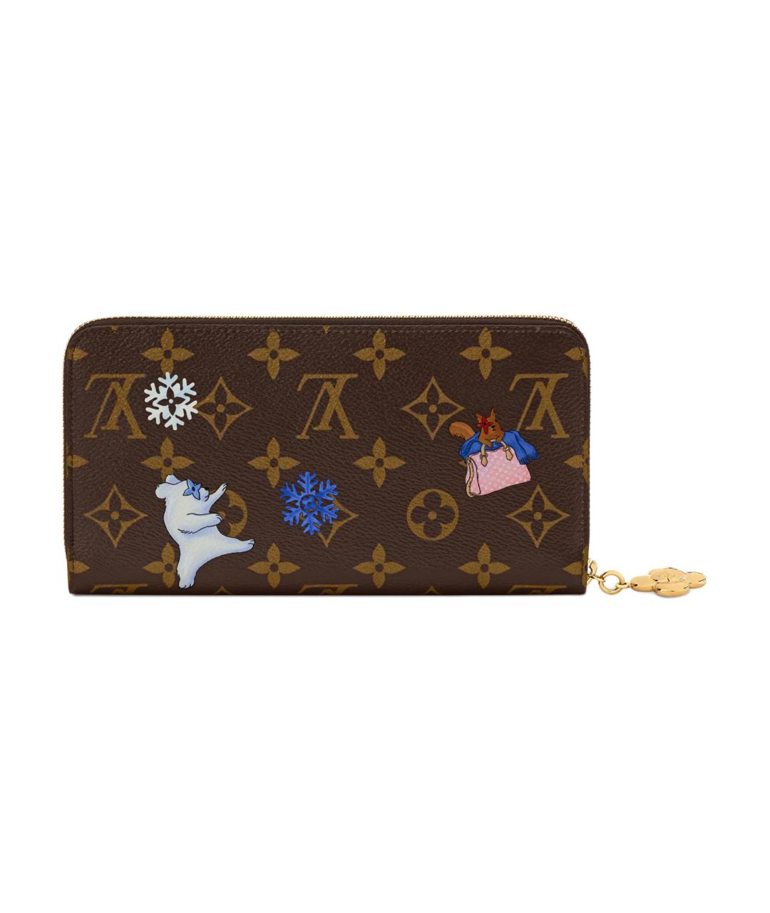 LOUIS VUITTON Коричневый кошелек, фото 3