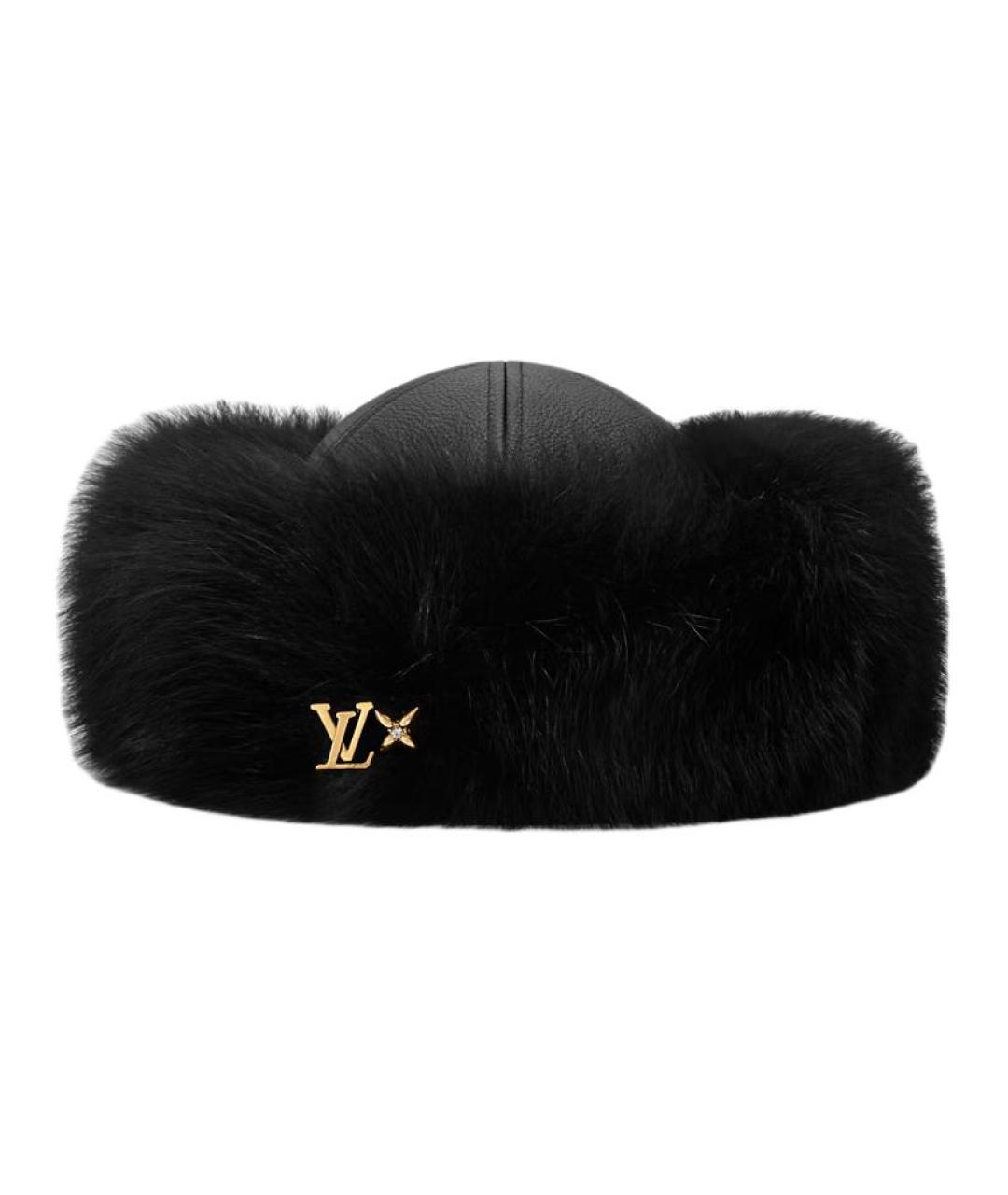 LOUIS VUITTON Черная шапка, фото 1