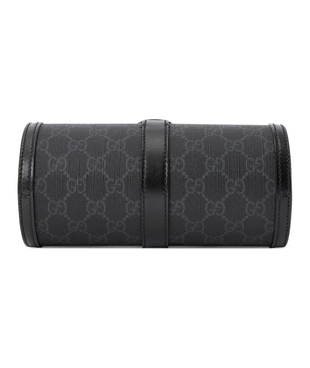 GUCCI Черная барсетка из канвы, фото 3