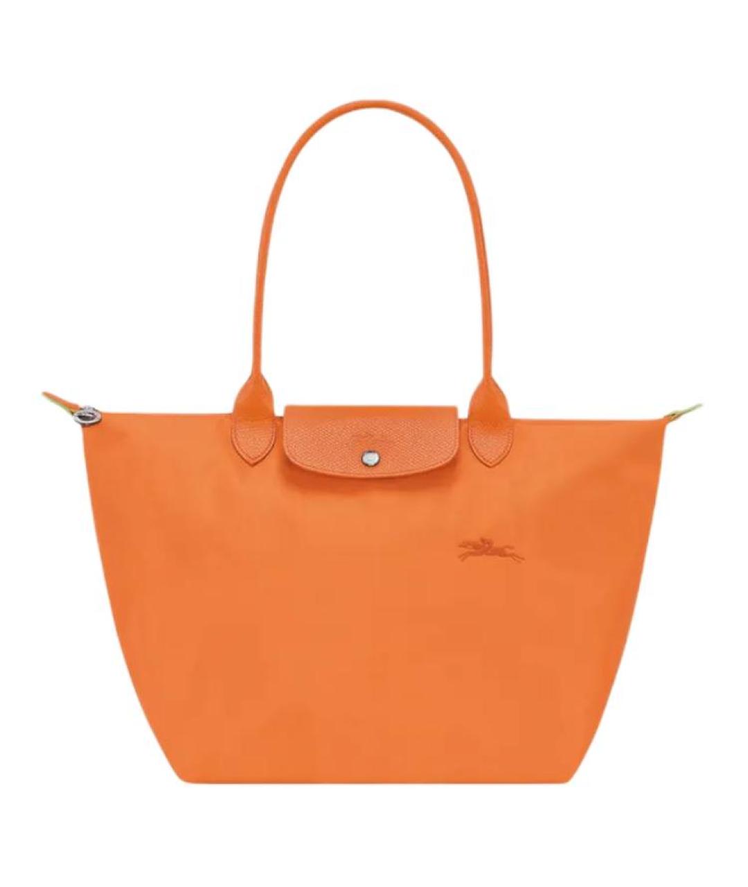 LONGCHAMP Оранжевая тканевая сумка через плечо, фото 1