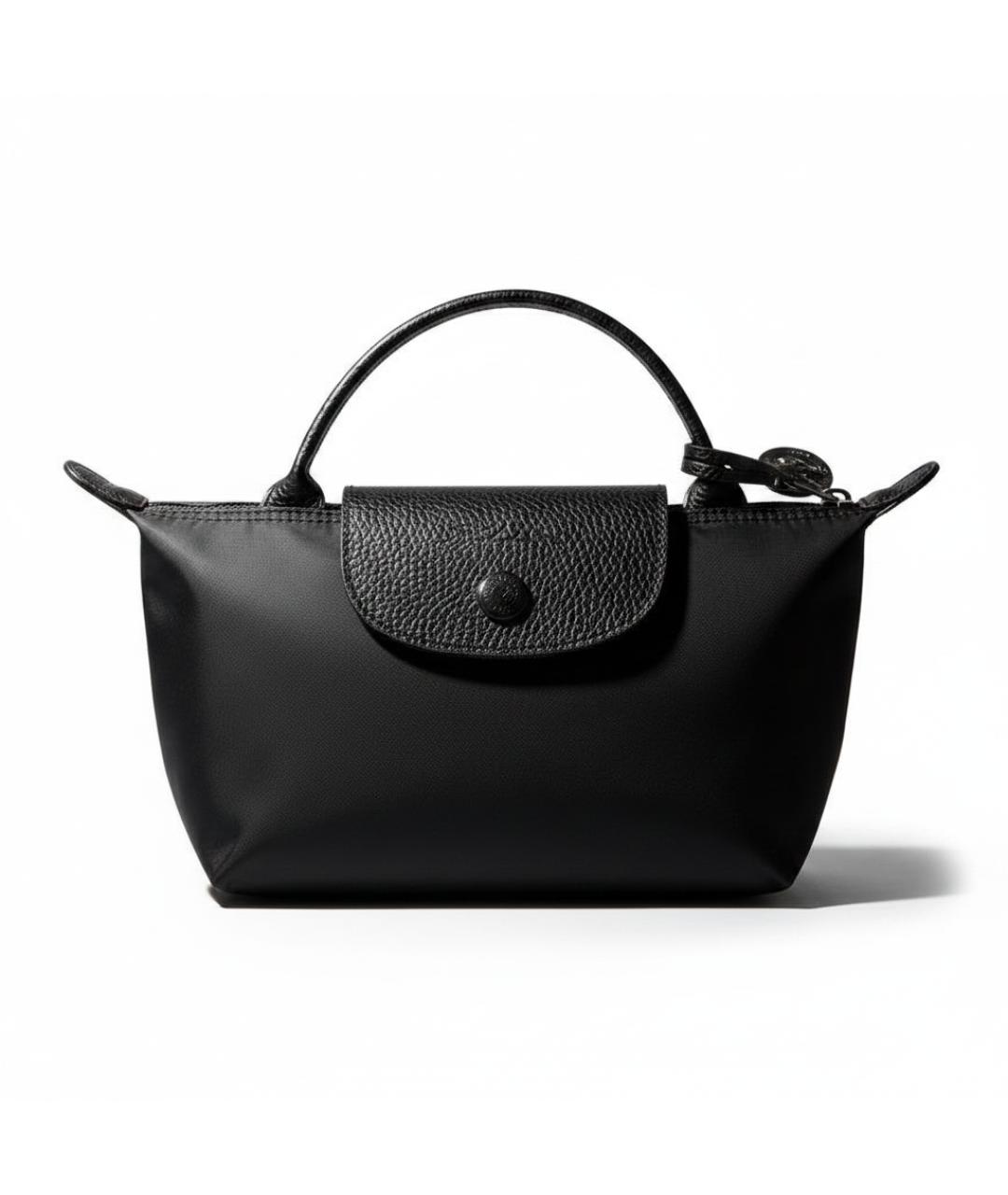 LONGCHAMP Черная тканевая сумка через плечо, фото 6