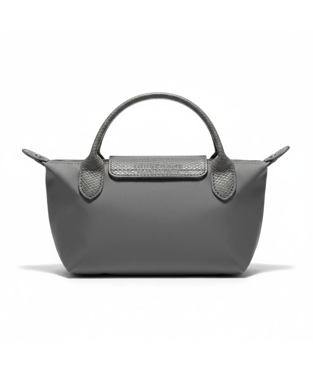 LONGCHAMP Серая тканевая сумка через плечо, фото 3