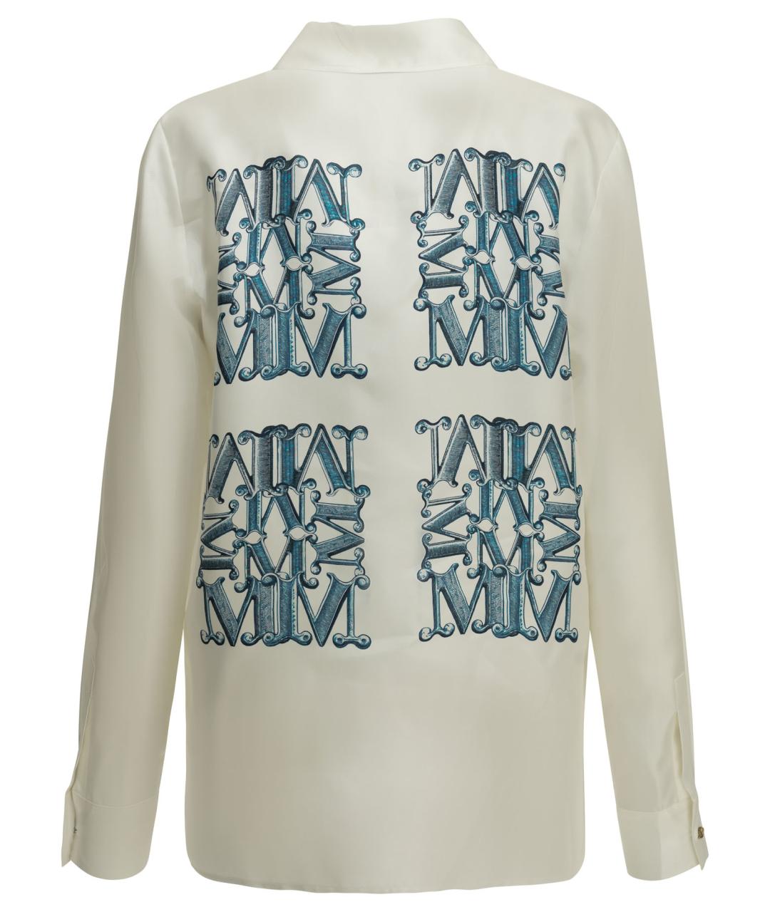 MAX MARA Белая шелковая рубашка, фото 2