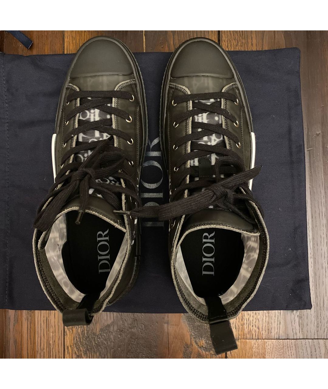 CHRISTIAN DIOR PRE-OWNED Черные высокие кроссовки / кеды, фото 3