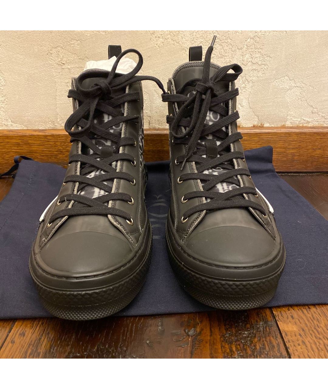 CHRISTIAN DIOR PRE-OWNED Черные высокие кроссовки / кеды, фото 2