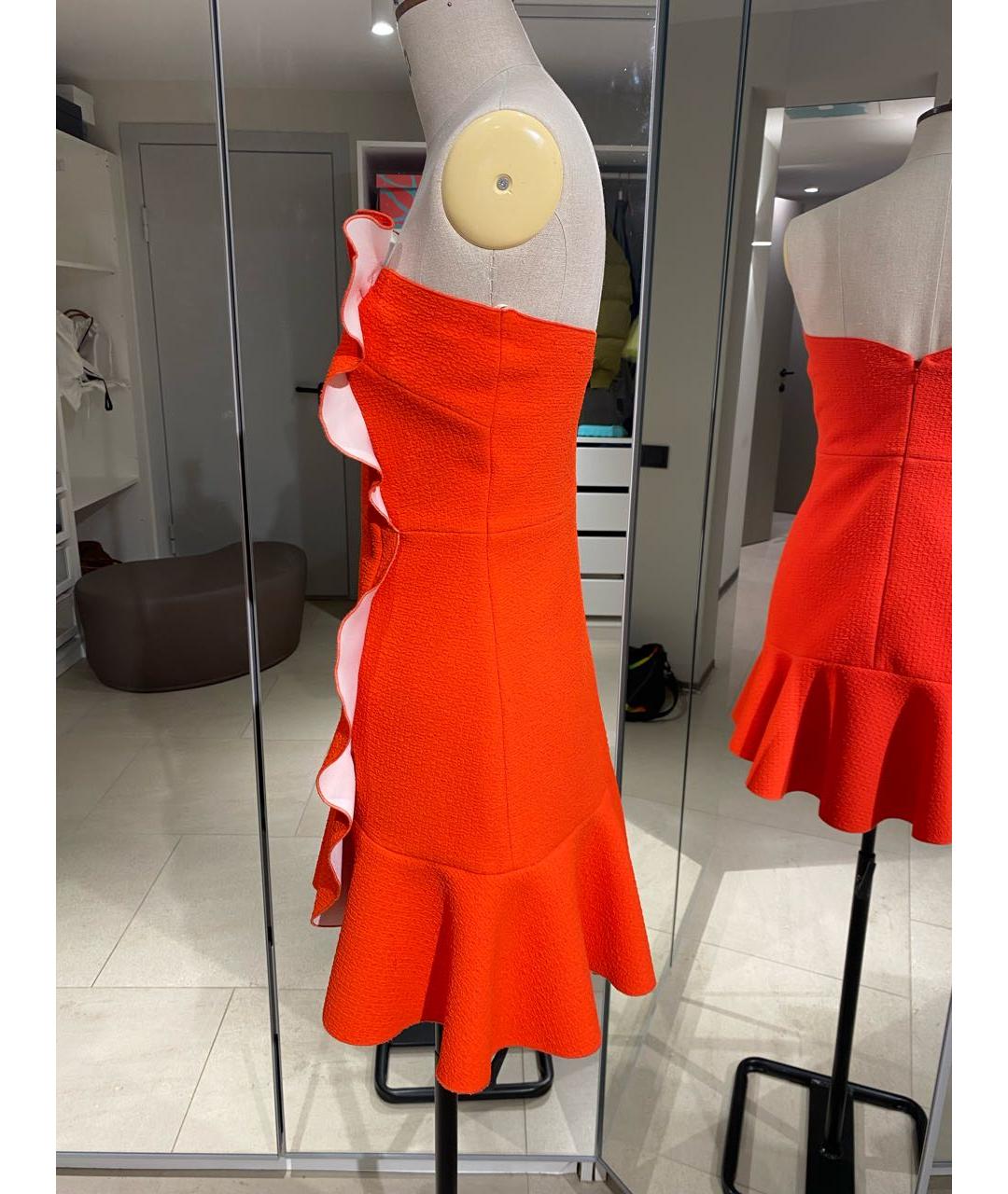 SANDRO Красное полиэстеровое коктейльное платье, фото 7