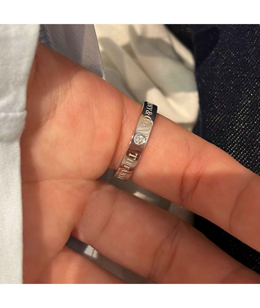 TIFFANY&CO Серебряное платиновое кольцо, фото 4