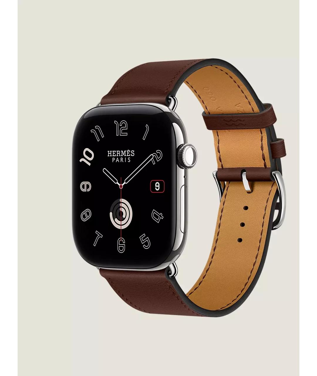 HERMES Серебряные титановые часы, фото 3