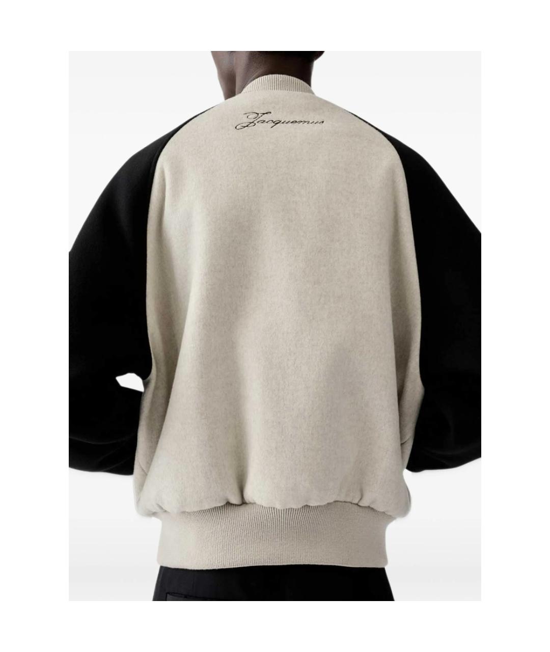 JACQUEMUS Бежевая шерстяная куртка, фото 4
