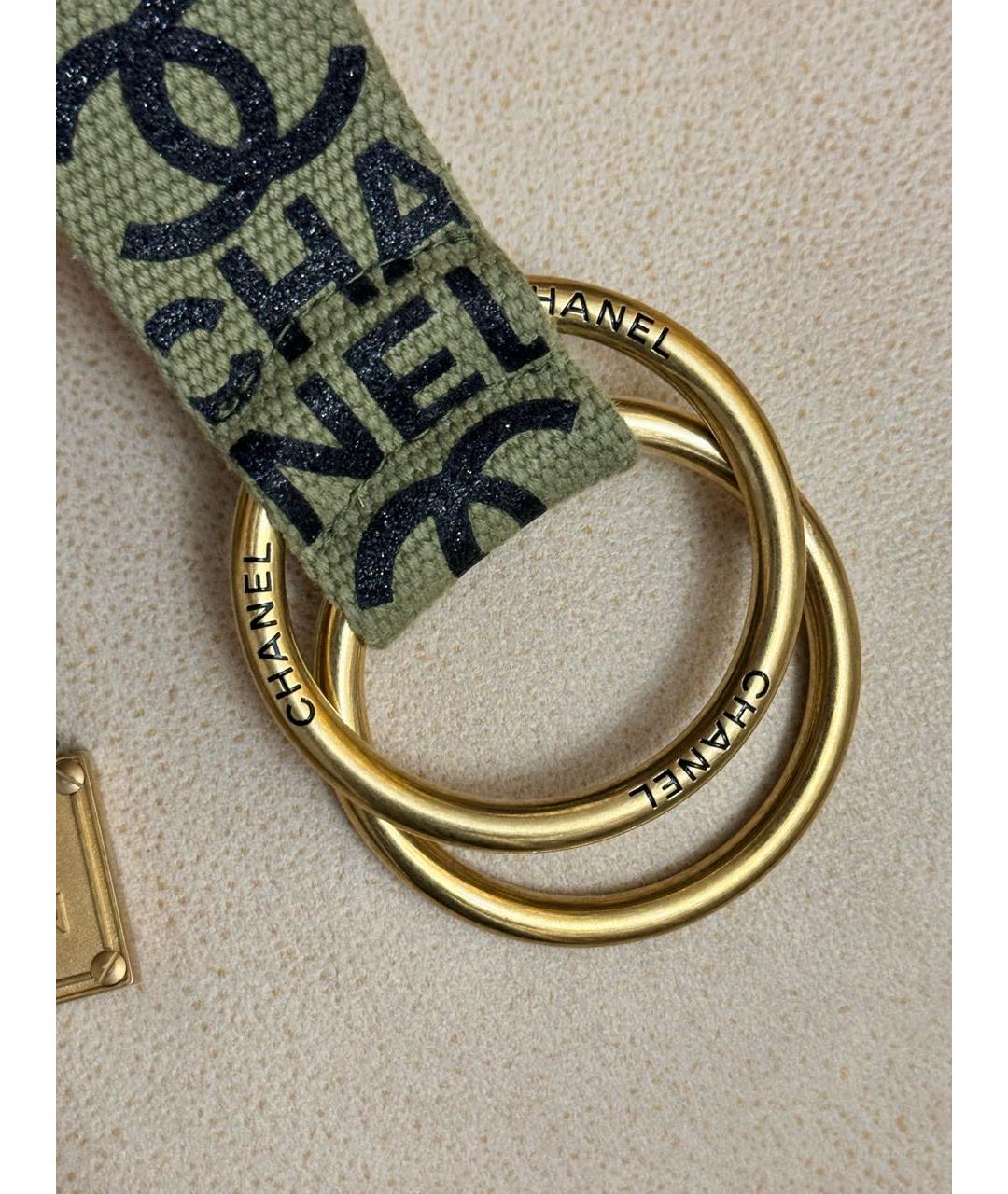 CHANEL Хаки ремень, фото 5