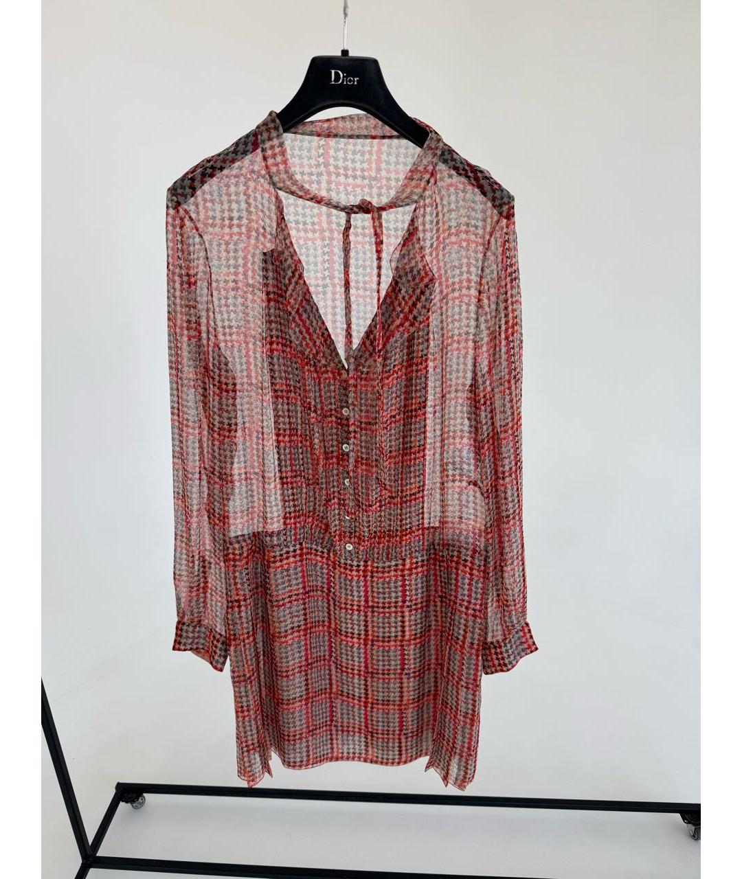 CHRISTIAN DIOR Коралловое шелковое платье, фото 2